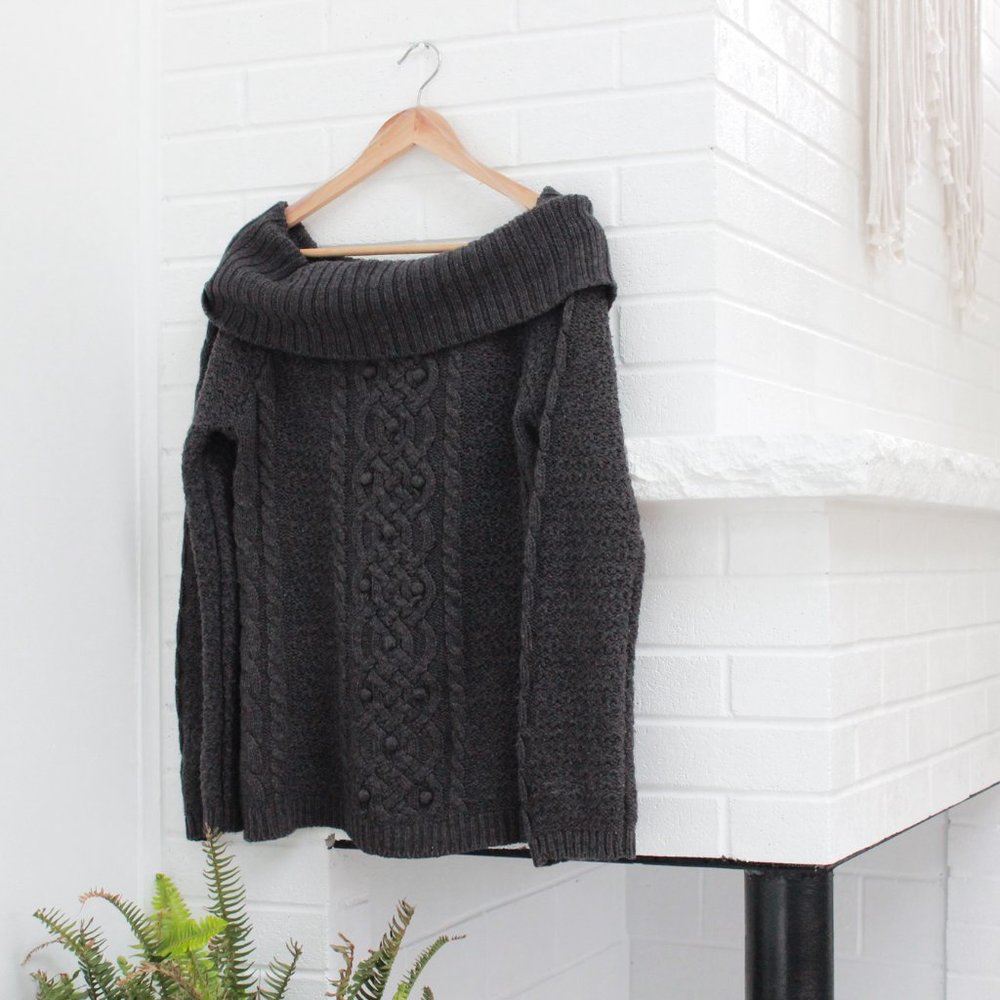 Suzy Shier Cowl Neck Sweater